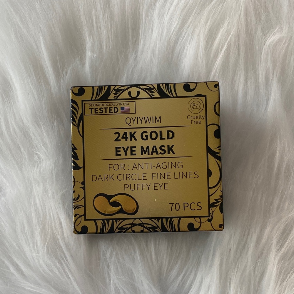 QYIYWIM 24K Gold Eye Mask - NIB